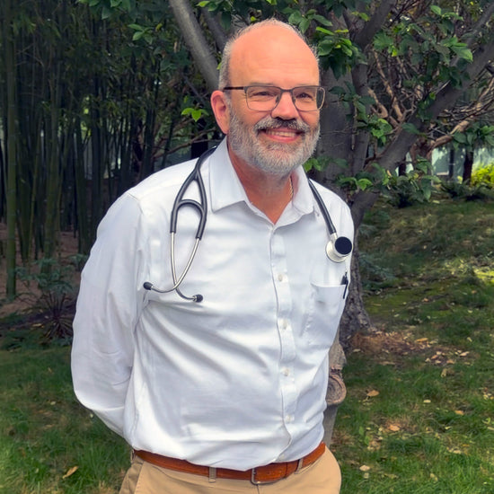 Dr. Steven Steinhubl wears the CORE 300™ Digital Stethoscope
