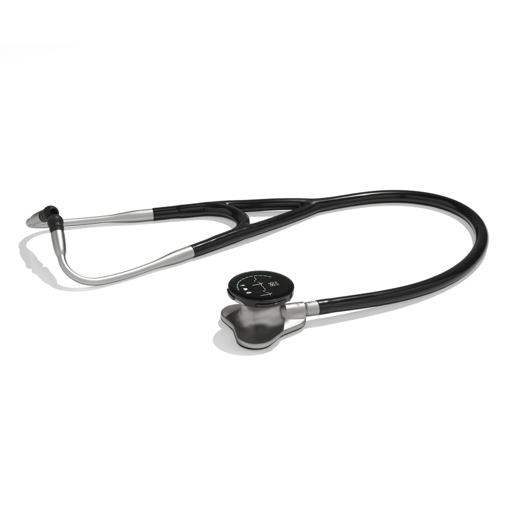 Eko CORE 500™ Digital Stethoscope full view Color: Silver