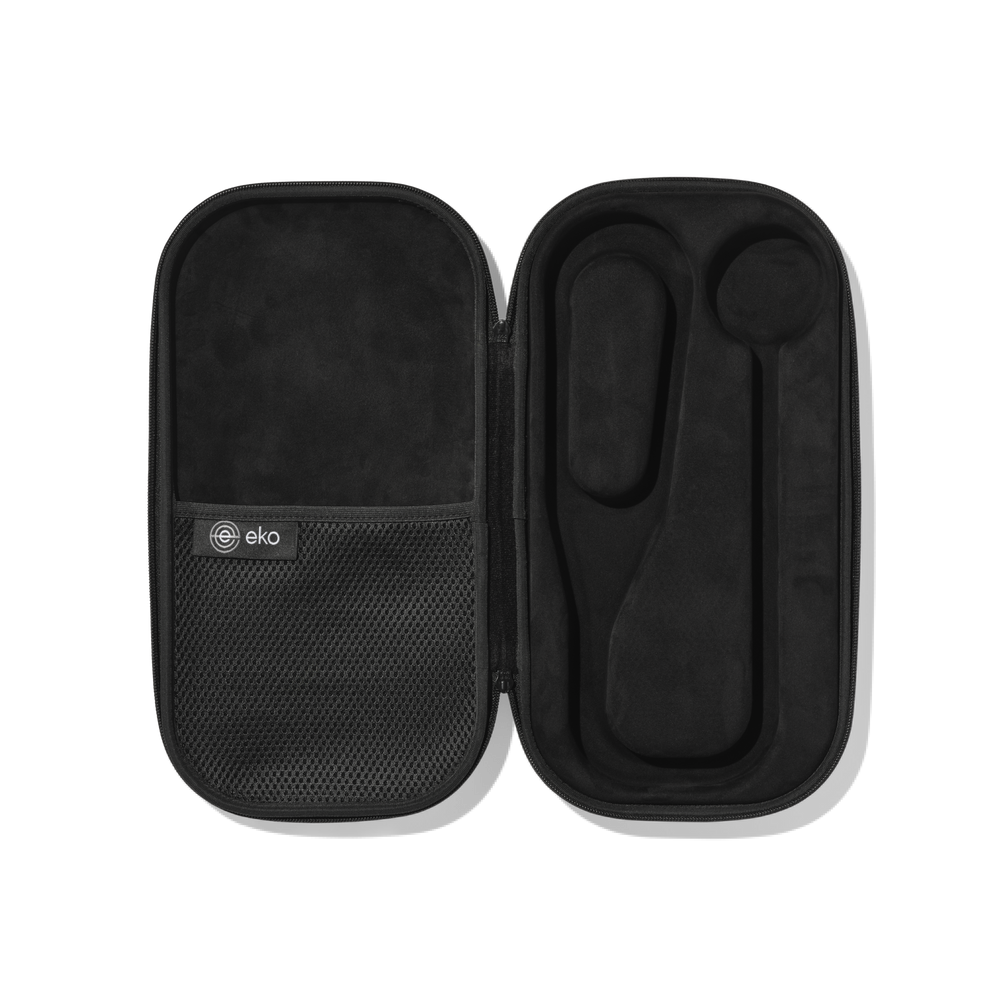 Protective case for the CORE 500™ Digital Stethoscope - open portrait view without stethoscope
