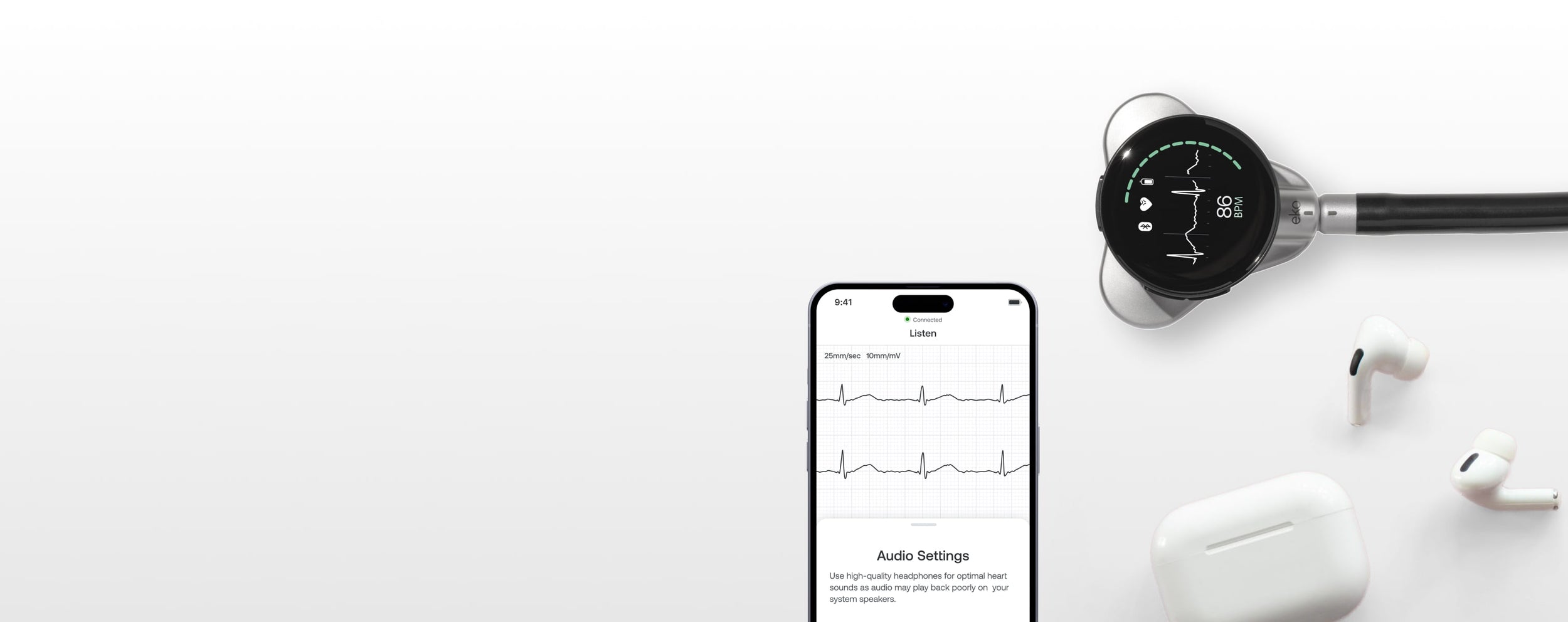 Using Eko Technology Eko Health | CORE 500™ Digital Stethoscope